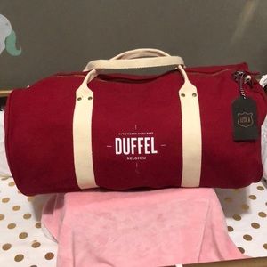 Red duffel
